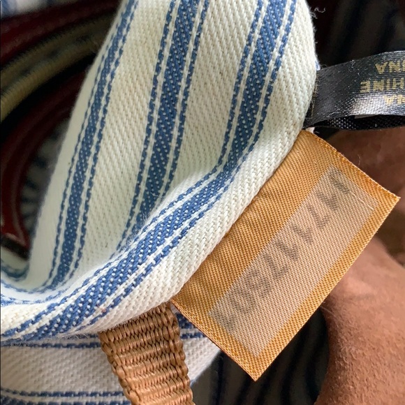 Dooney & Bourke Red Leather/Brown Suede Bag - Picture 8 of 8